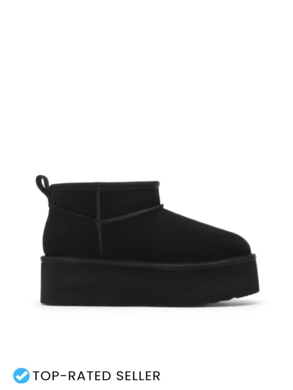 DREAM PAIRS Women's Platform Fuzzy Lined Ankle Boot Suede Faux Fur Winter Shoes